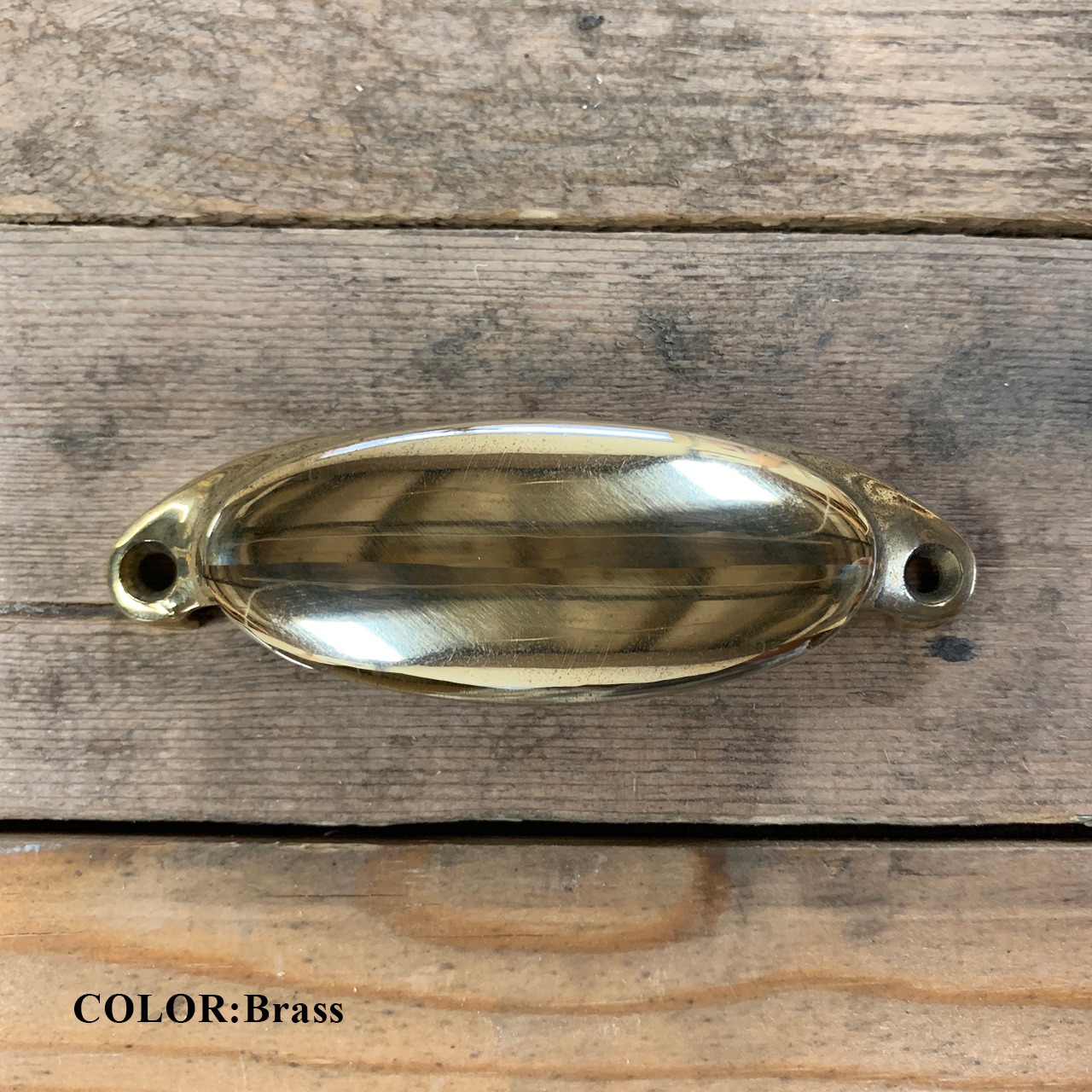 Brass Oval Pull