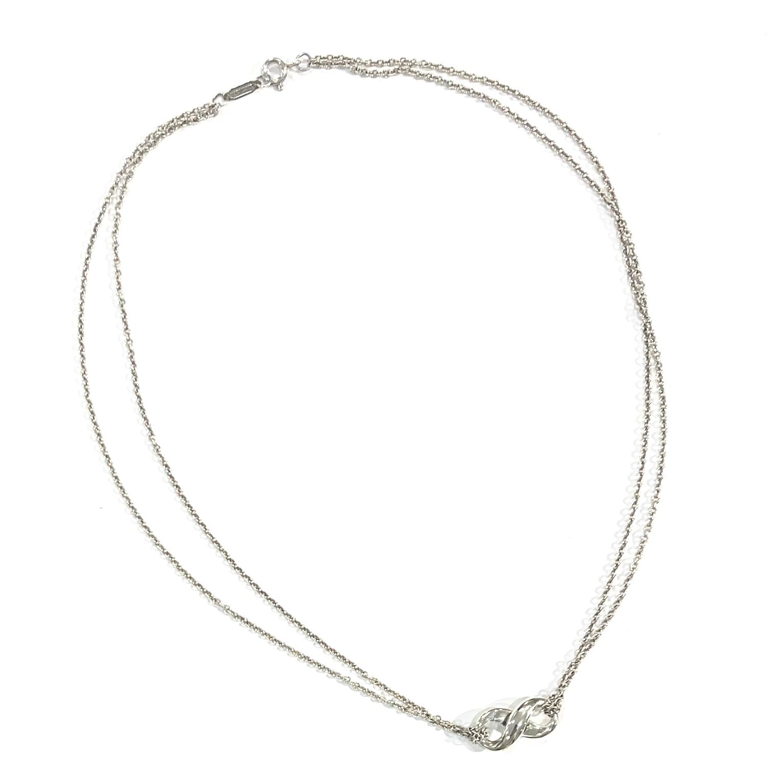 限定価格【TIFFANY&Co.】2669 ダブルチェーン 立体インフィニティ