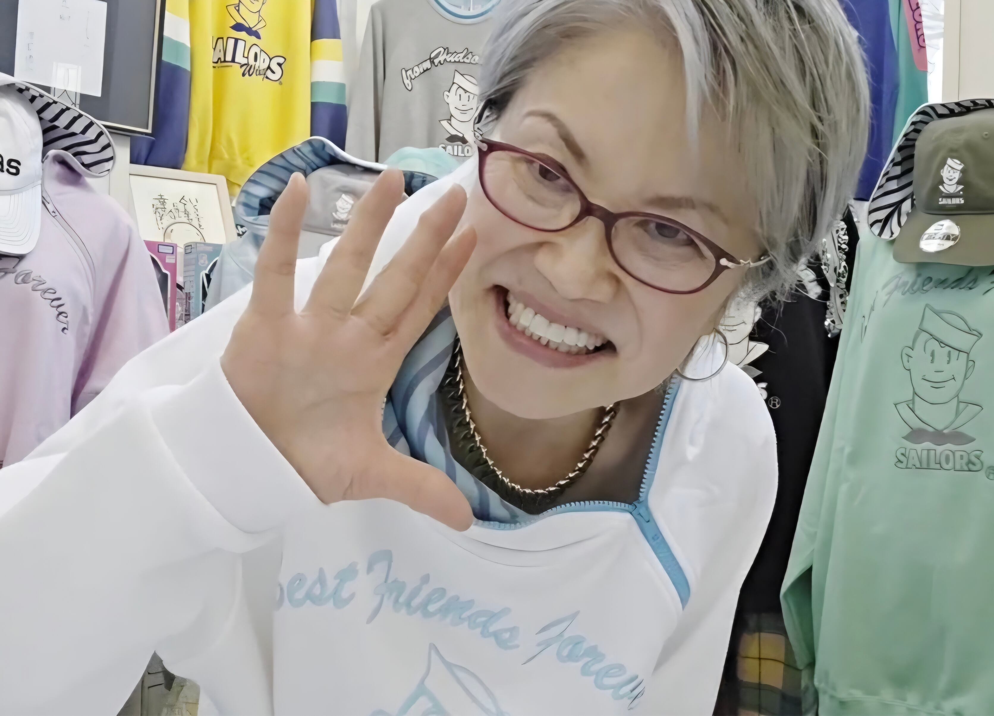 SAILORS セーラーズ　モジモジくんビッグパーカー　レディース　ミント モジモジくんBIGパーカー 杢グレー【レディース】size | セーラーズsailors