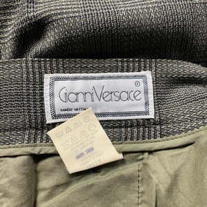 GIANNI VERSACE houndstooth pattern summer slacks