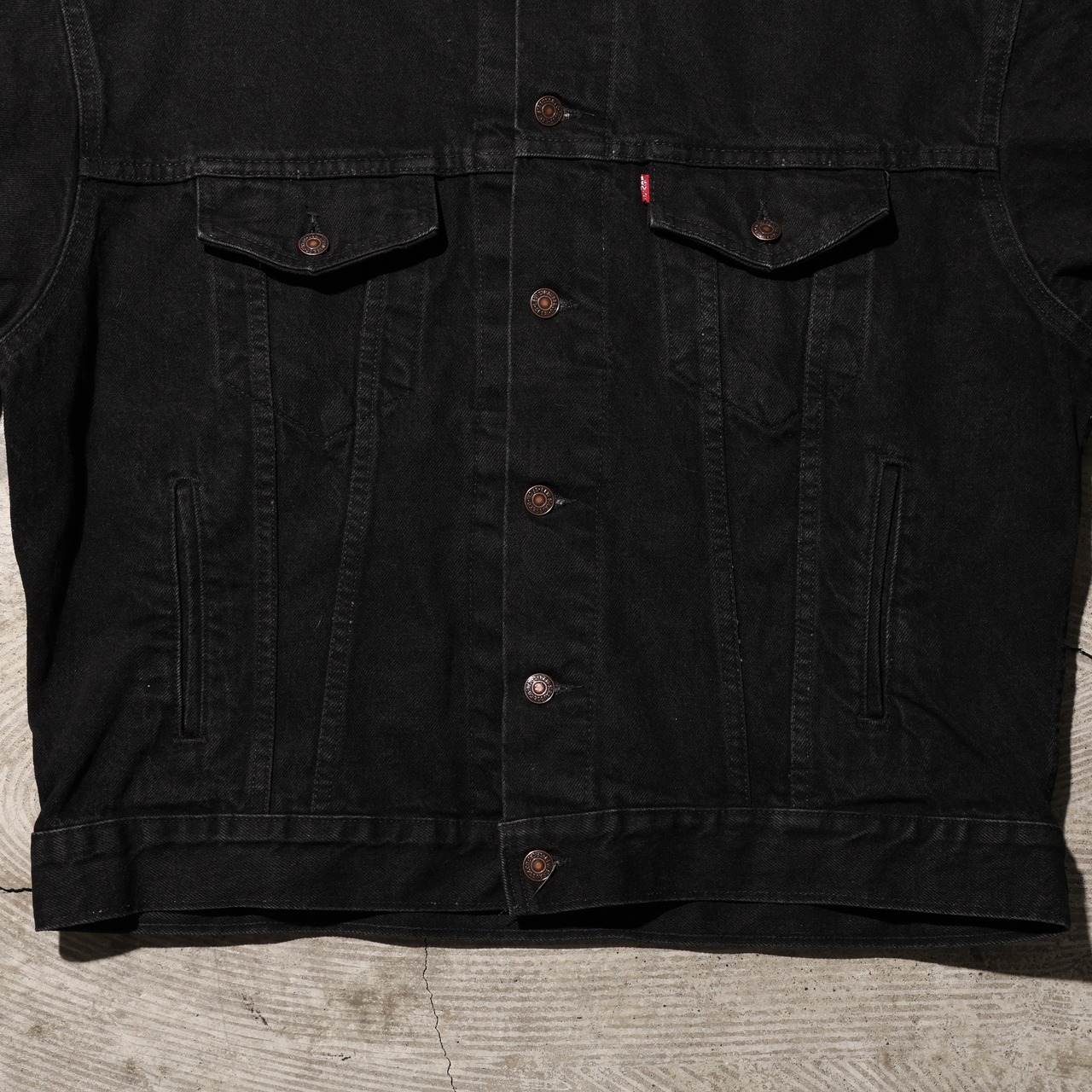 極美品 L Levi’s 70507-4159 USA 92年 サルファーブラックデニムジャケット