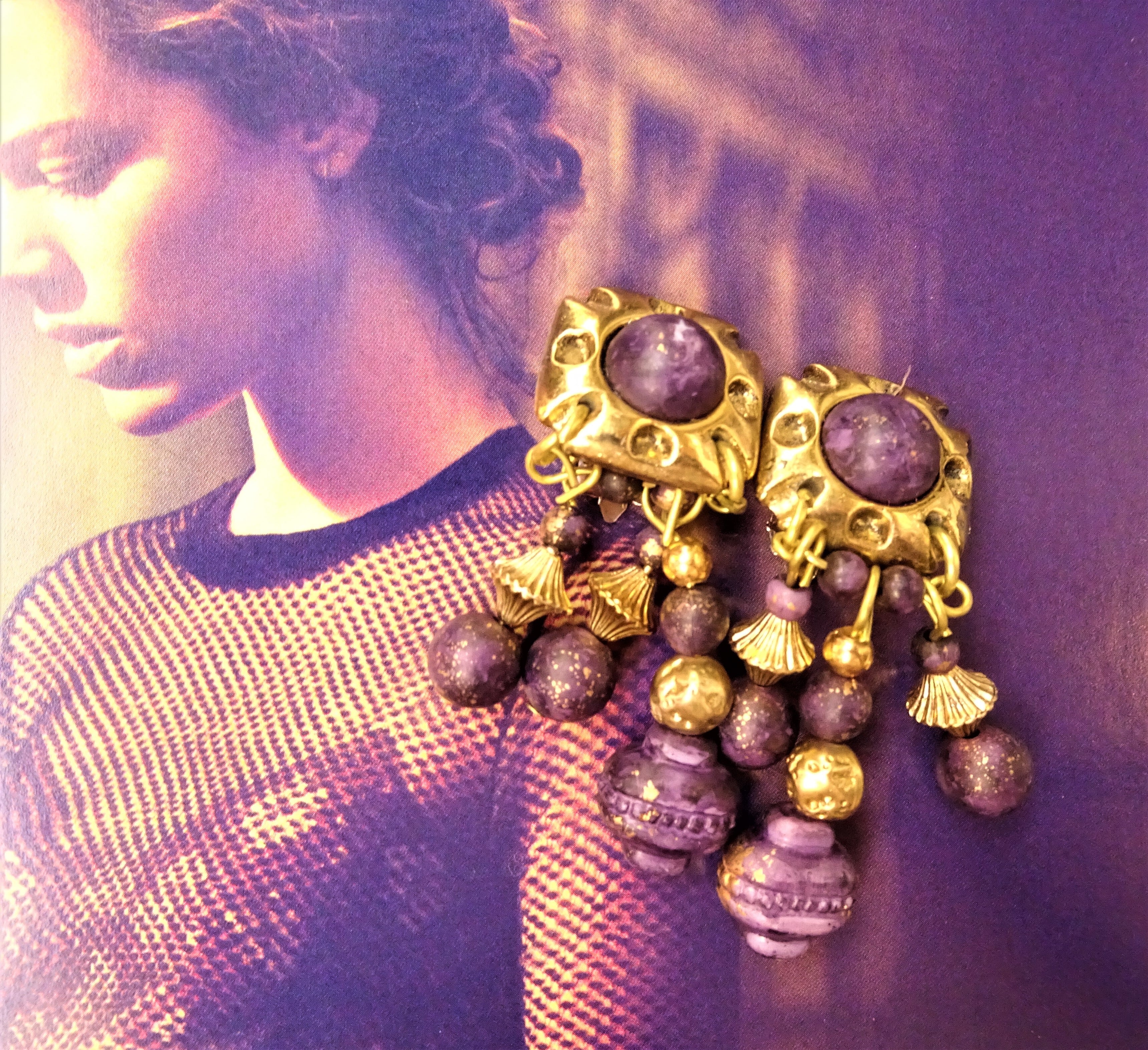 vintage earrings.