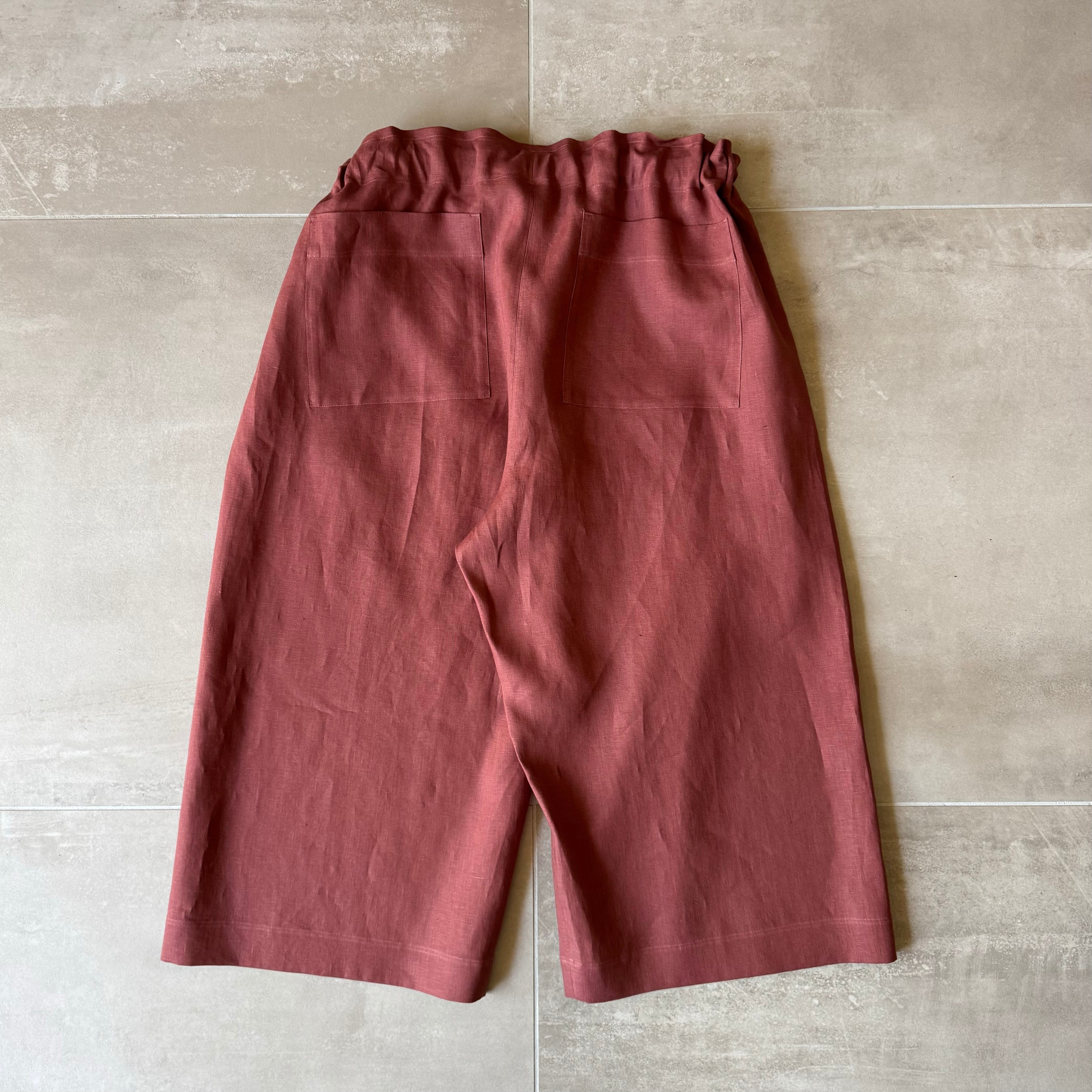 POSTELEGANT ｜Linen Wide Shorts | HJ GALLERY