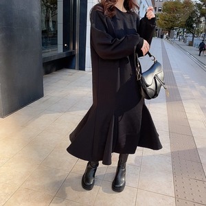 Mermaid sweat OP /black (12月中旬頃発送予定)