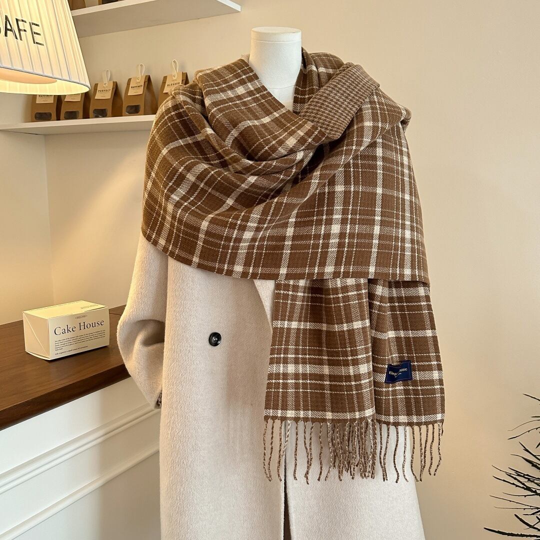 R&D.M.Co-】WOOL GUNCLUB CHECK MUFFLER［no.7201］ウールガンクラブ