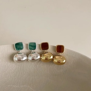 bean-shaped gold metal plate pierce <a10045885>