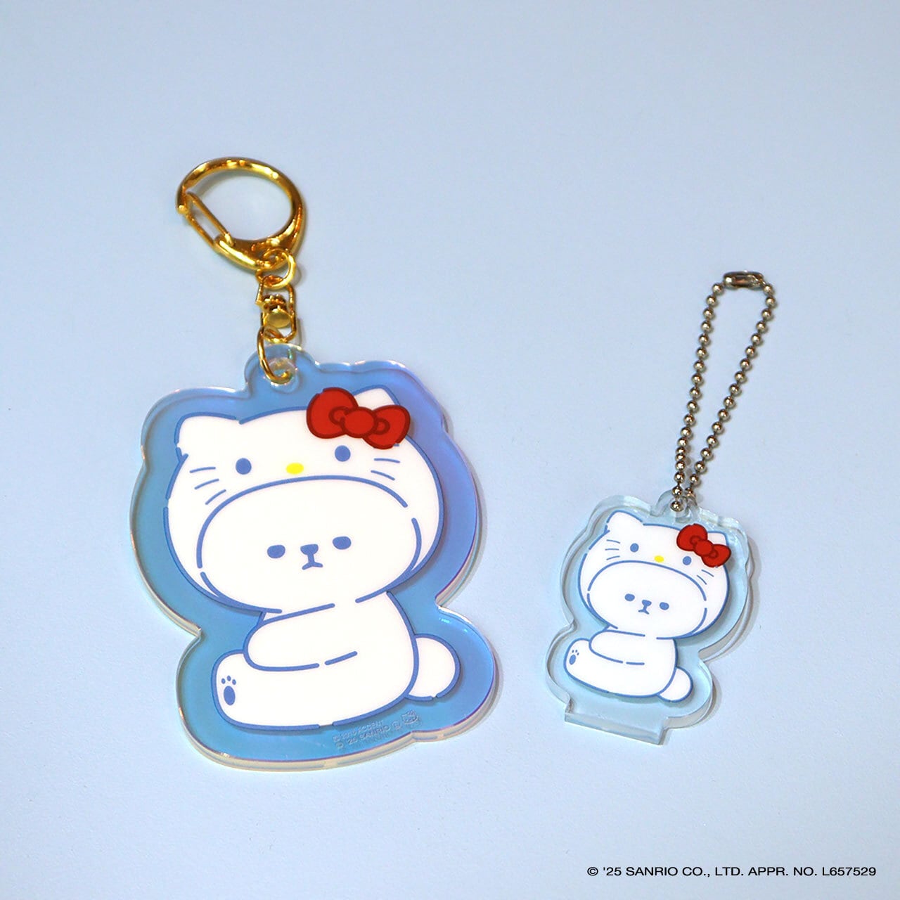 バ*ー様 Hello Kitty x DRUG STORE MORI チャーム mof】Sanrio characters x mofmofriends なかよしオーロラアクリル