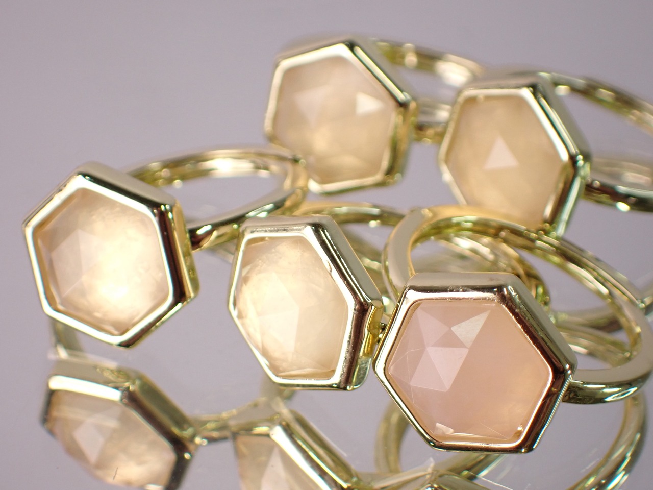 【サイズフリー】クリスタルリング　[D2-74]