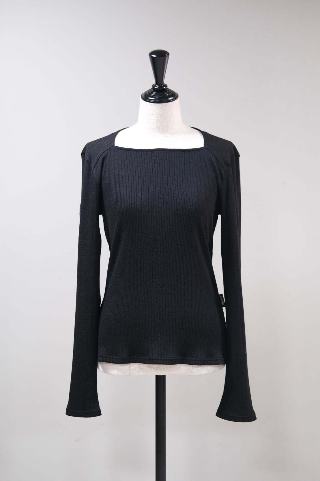 OPEN YY】COTTOM ARGYLE POINTELLE PULLOVER - black - | loop