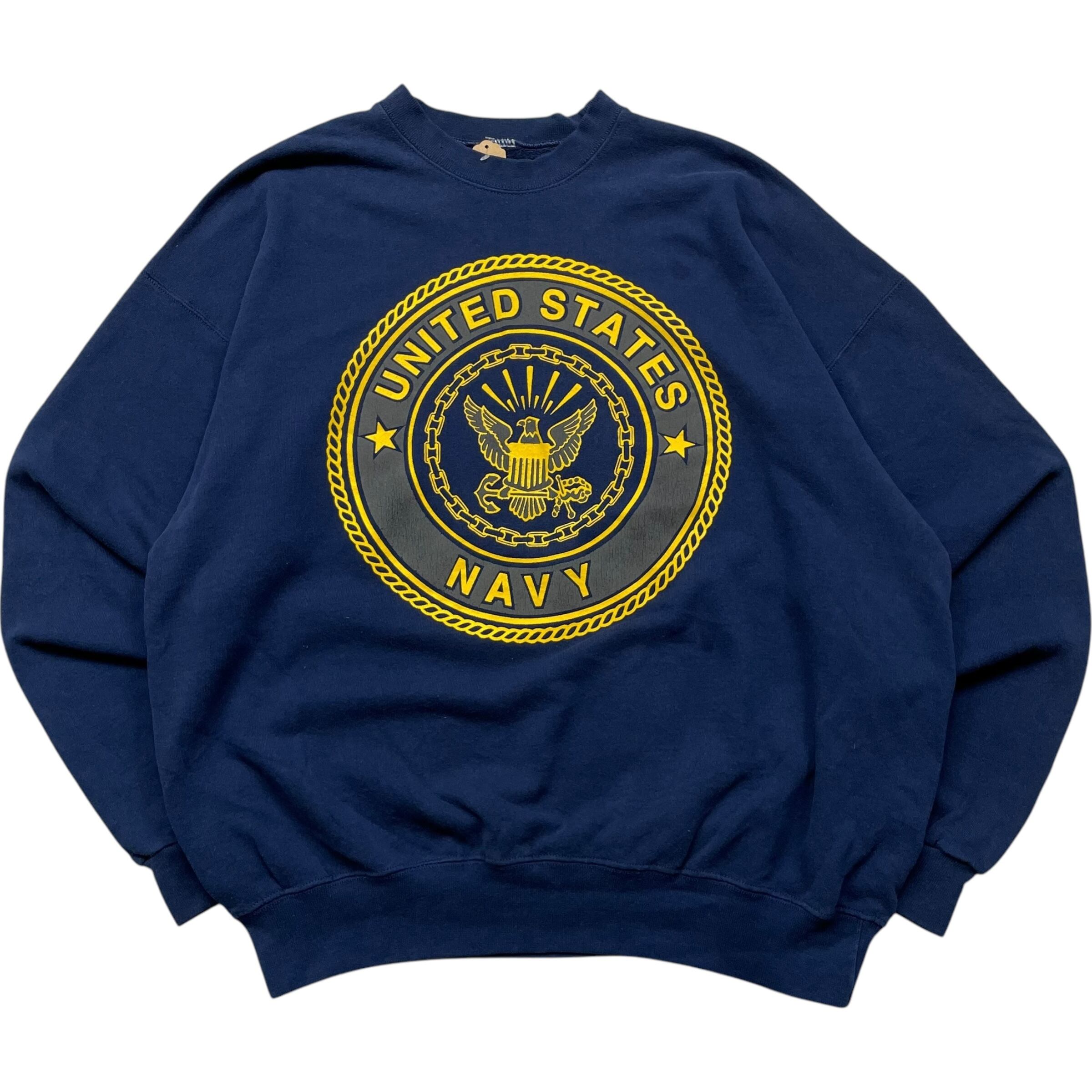 《L》 UNITED STATES NAVY アメリカ海軍 スウェット OCS ネイビー no.5012