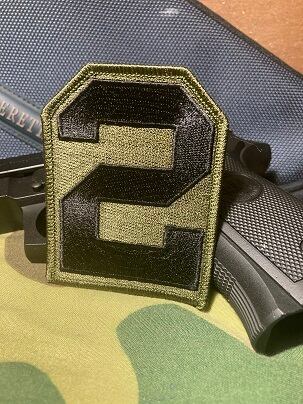 【ミリタリー】アメリカ ARMY 第2軍 部隊章 アイロンワッペン】PM3718