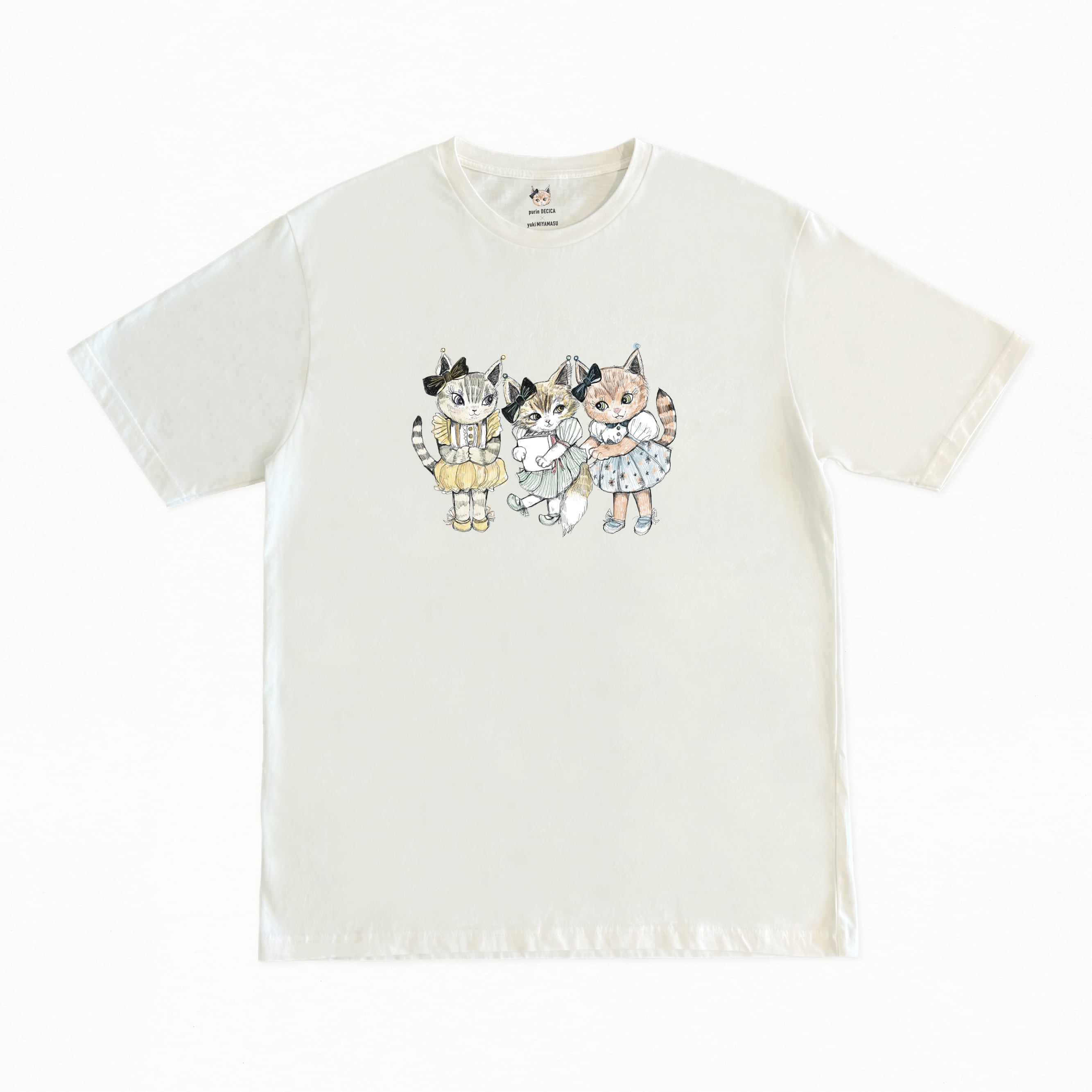 癒されTシャツ〈 3匹の猫 〉 | shikonogakko
