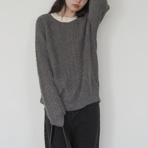 color block knit pullover J00075