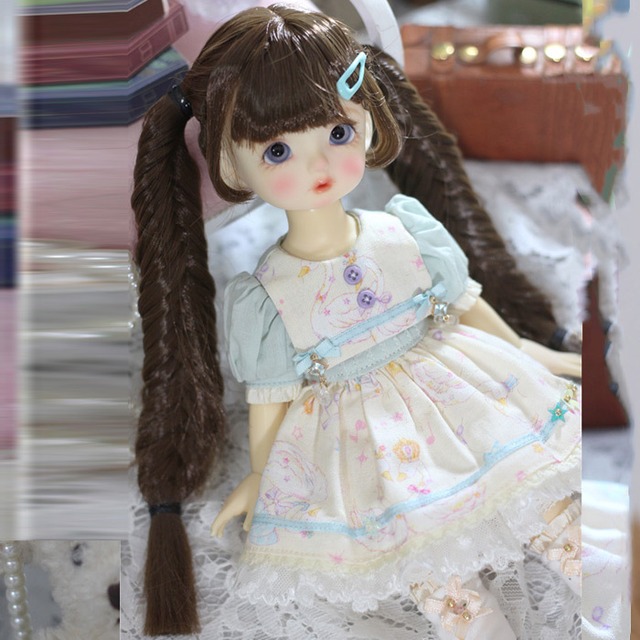 BJDドール用ウィッグ ★ wig ウィッグ 編み髪   YOSDサイズ人形用 kaka