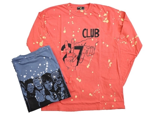 STRANGE TRIP (ストレンジトリップ) Long Sleeve Tee Shirt 　～CLUB 27 LS TEE(BLEACH)～