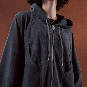 TAUPE / JERSEY hoodi / black