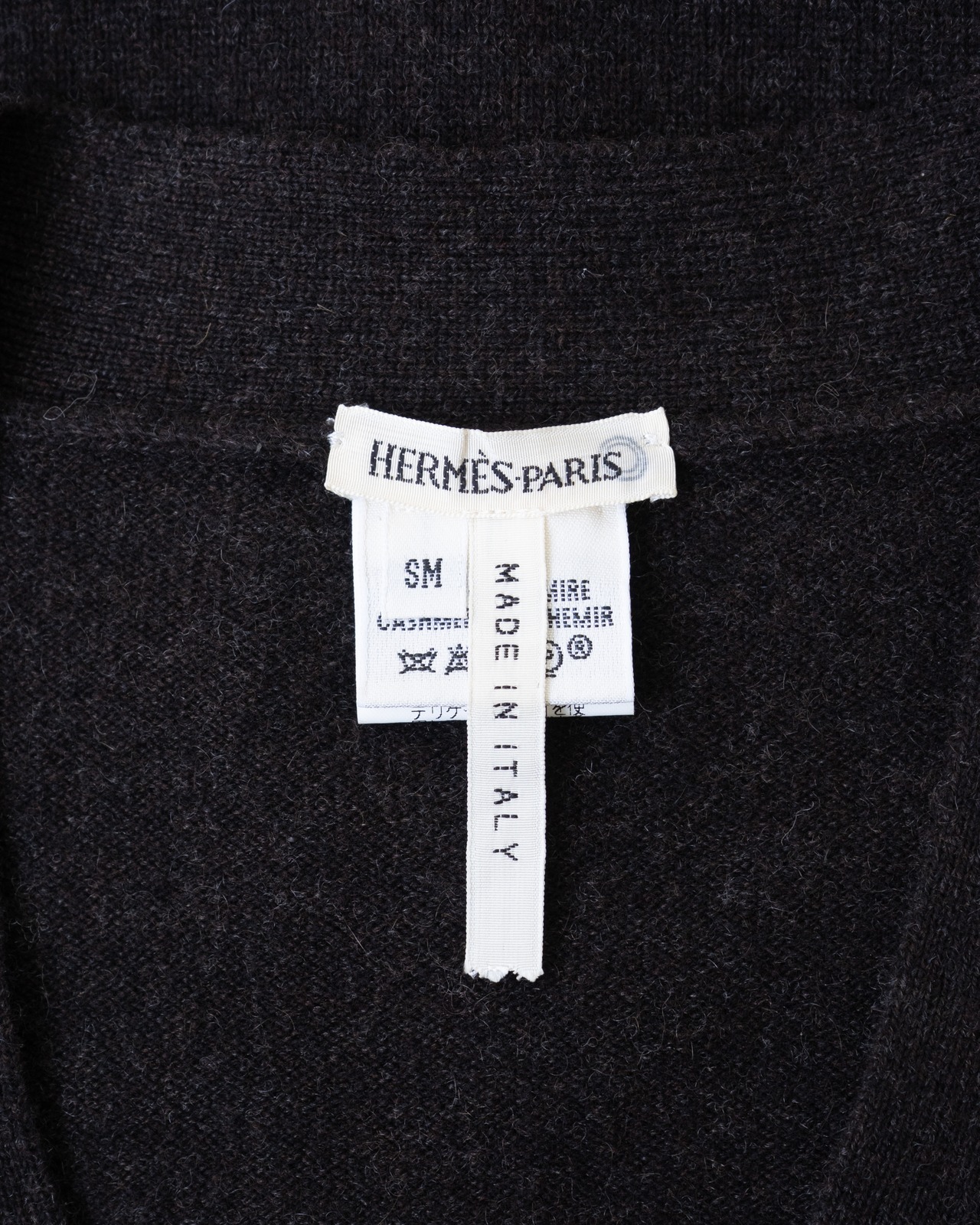 〈Hermès by martin margiela〉100％CASHMIRE Sleeveless knit dress