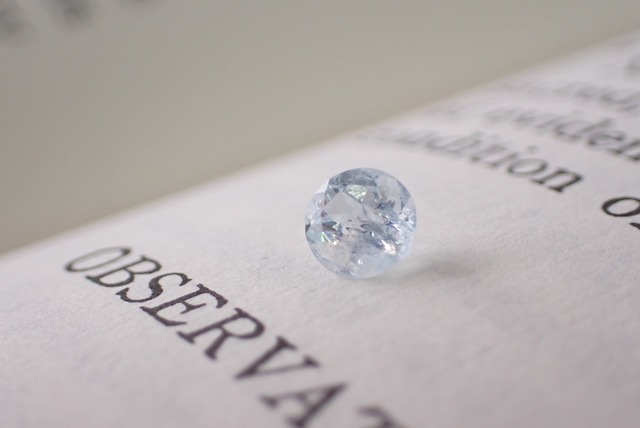 シルキーアクアマリン　0.25ct　[C6‐132]
