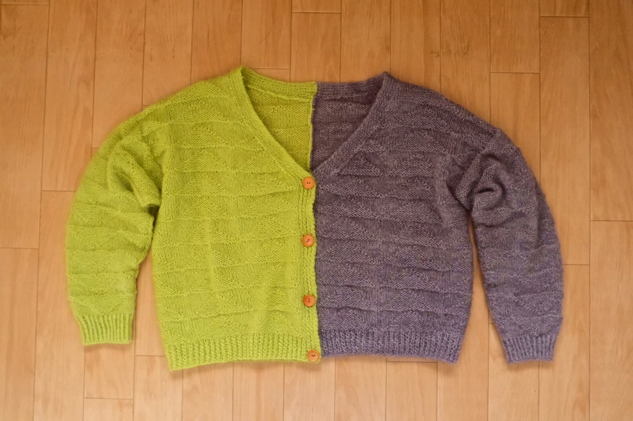 「Two Color Cardi」ダウンロードパターン・画像7