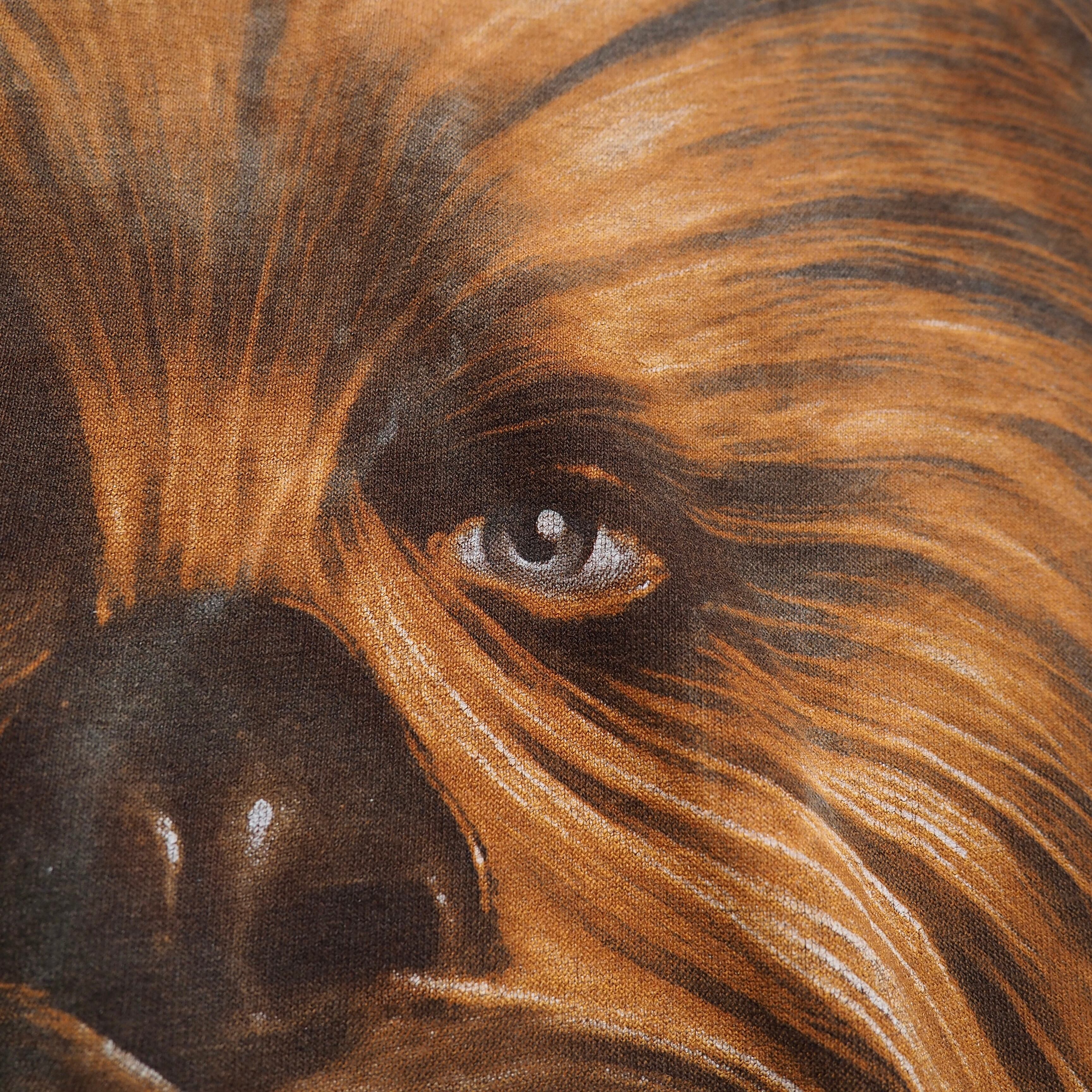 ” STARWARS - Chewbacca ” printed × overdye loose silhouette Tee