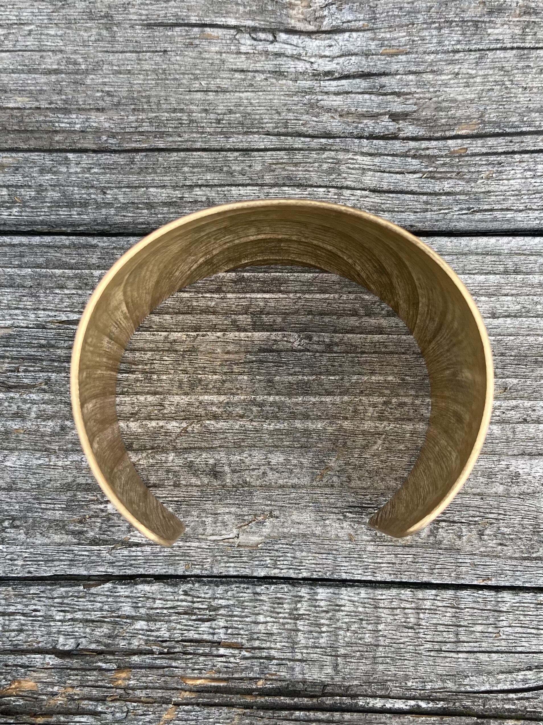 バングル ワイド 幅広 太め BRASS BANGLE 真鍮 b002 | Pay ID