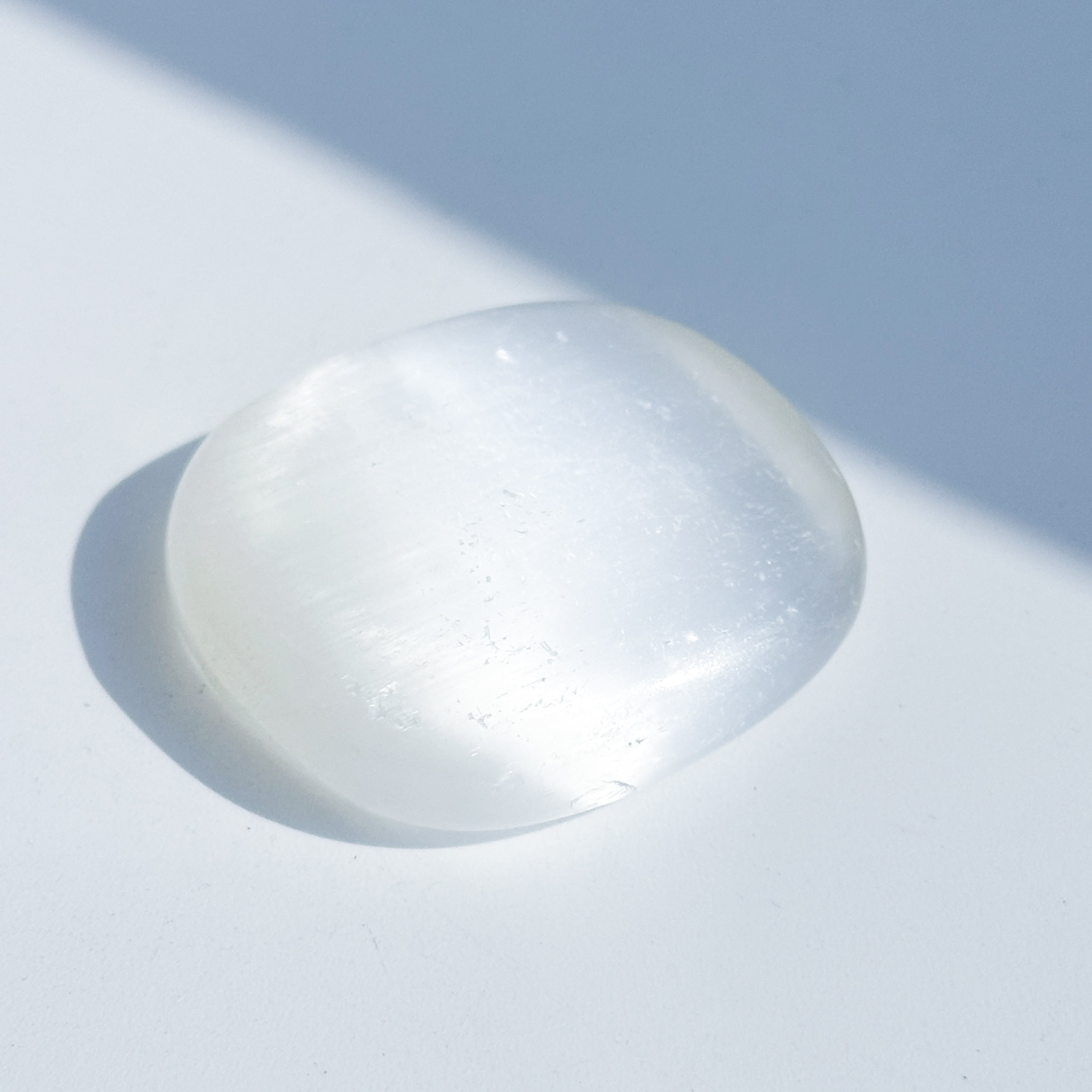 セレナイト パームストーン61♢Selenite♢天然石・鉱物