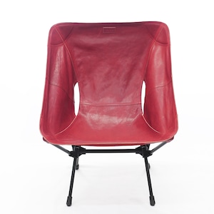 【kawais】 leather chair seat<garbon>_red brown