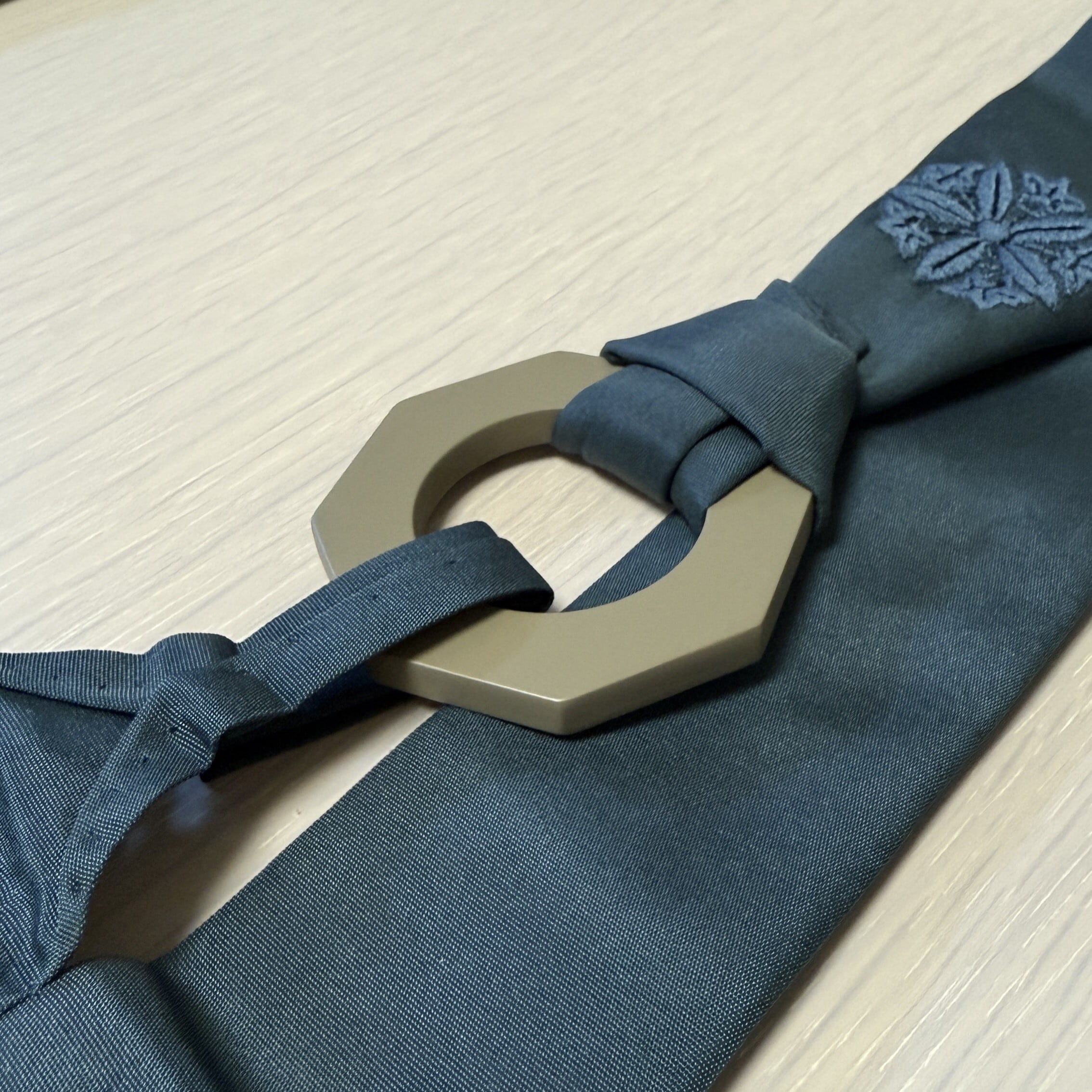 美幸堂・茶托揃・蟹柄 ・紫小紋・銅製茶器・茶道具・共箱有・5枚・No