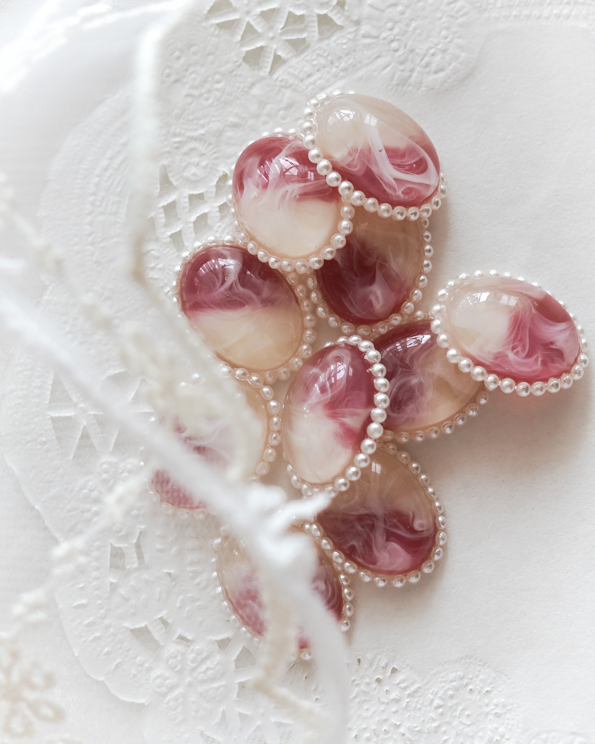 『 苺のショートケーキ 』耳飾り