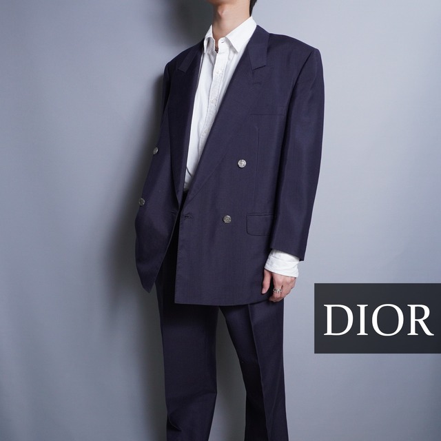 古着屋GIN【美品】Christian  Dior セットアップ　ダブル　ダークグレン
