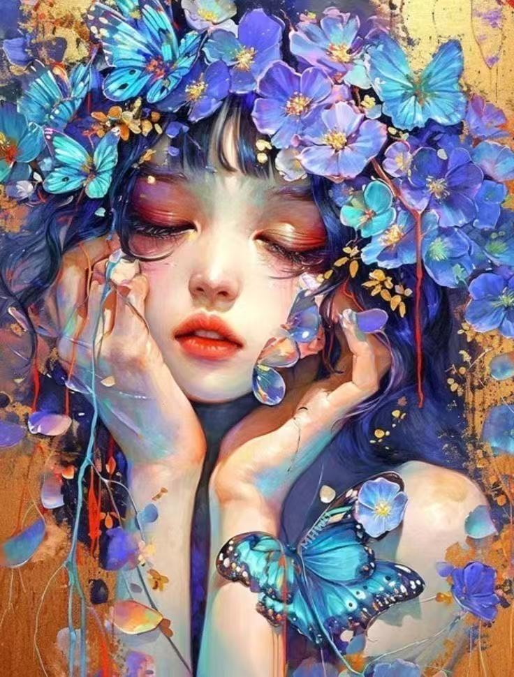 3点セット　樹脂ビーズ　123色　ダイヤモンドアートキット　A2 可愛い　女の子 3点セット 樹脂ビーズ 123色 ダイヤモンドアートキット A2 可愛い 女の子