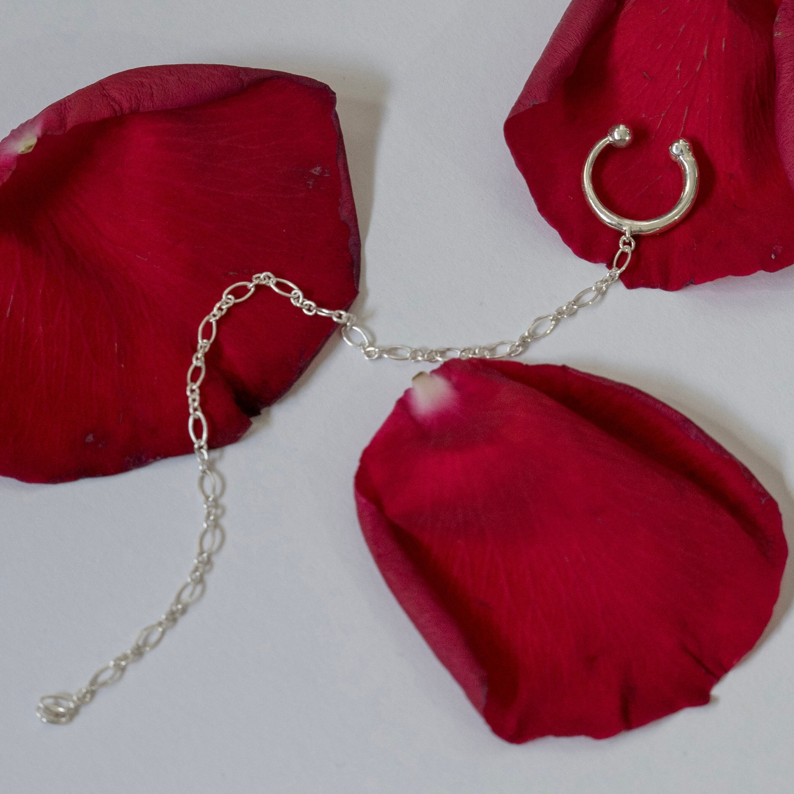 rose ear cuff