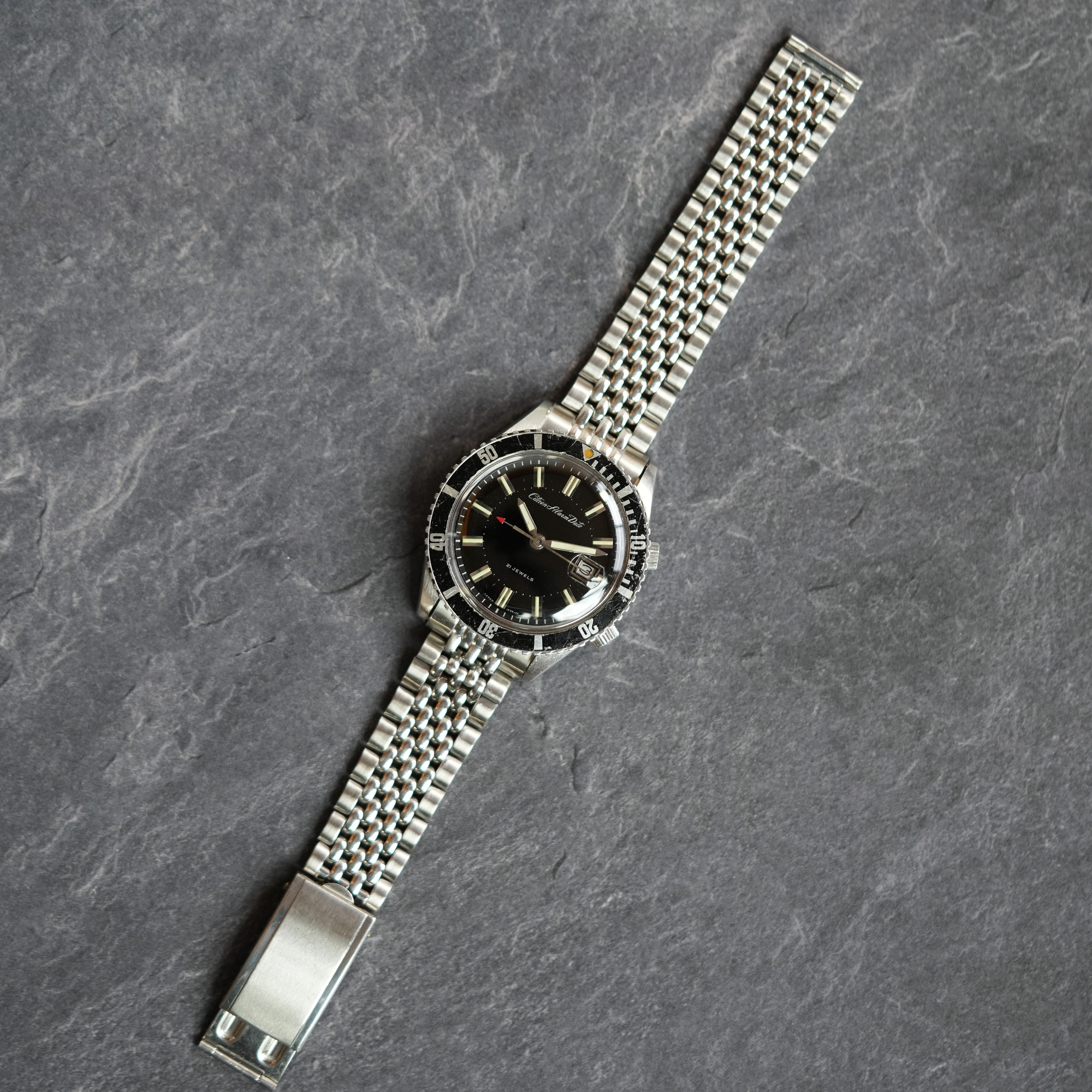 CTIZEN】 Alarm Date／Ref.52902-Y／Diver／シチズン アラームデイト