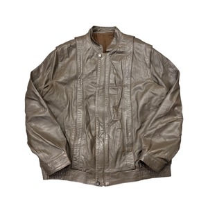 【古着】”unknown" Leather Jacket （Light Brown）