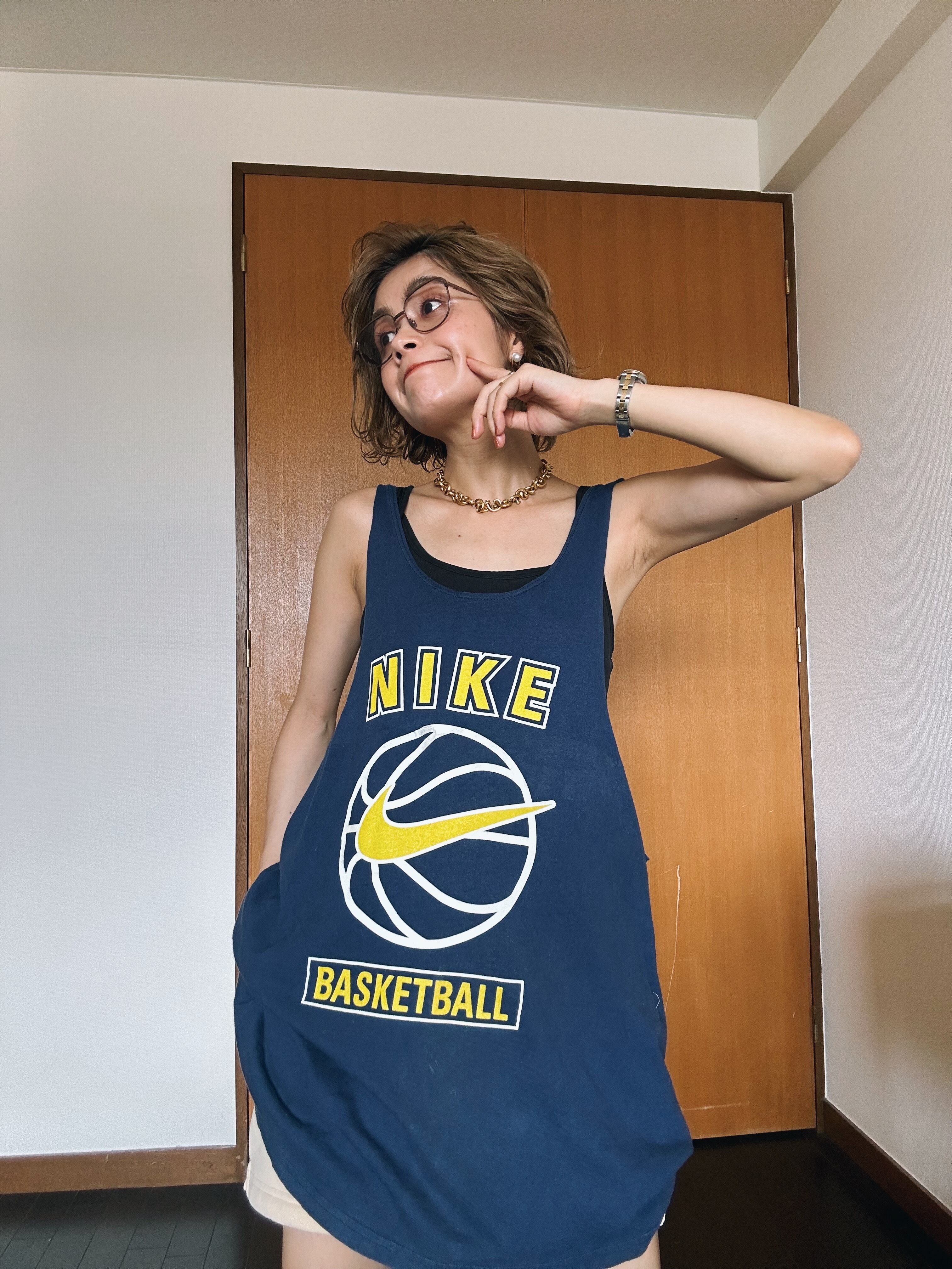 （CS1291）90’s Old Nike Printed tank top made in USA | OVERLAP CLOTHING