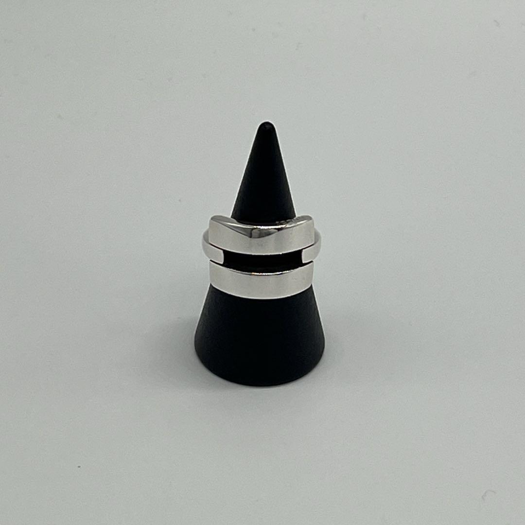 グッチ GUCCI オープンスクエアリング 9号 SV925 希少 ヴィンテージ