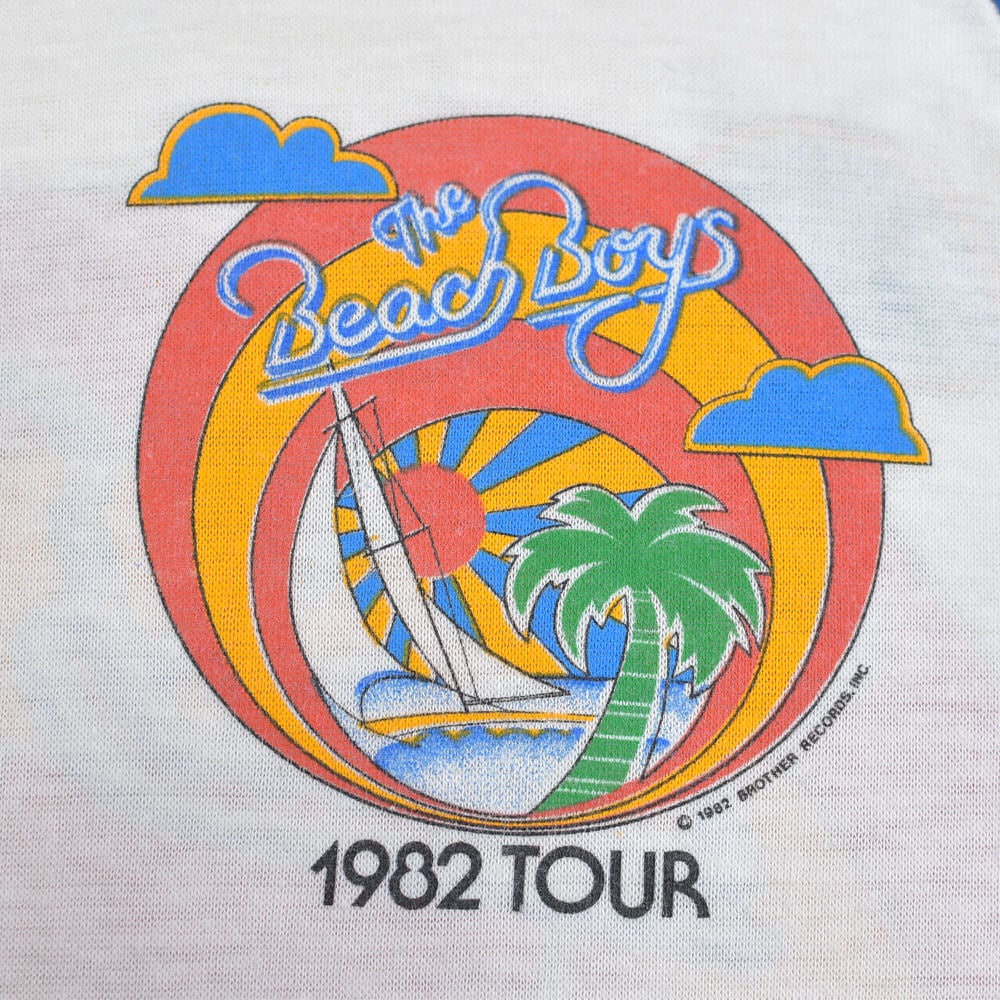 希少　ヴィンテージ The Beach Boys ラグランTシャツ USA製 80s アメリカ製 Beach Boys ビーチボーイズ ラグラン切替 1982ツアー T