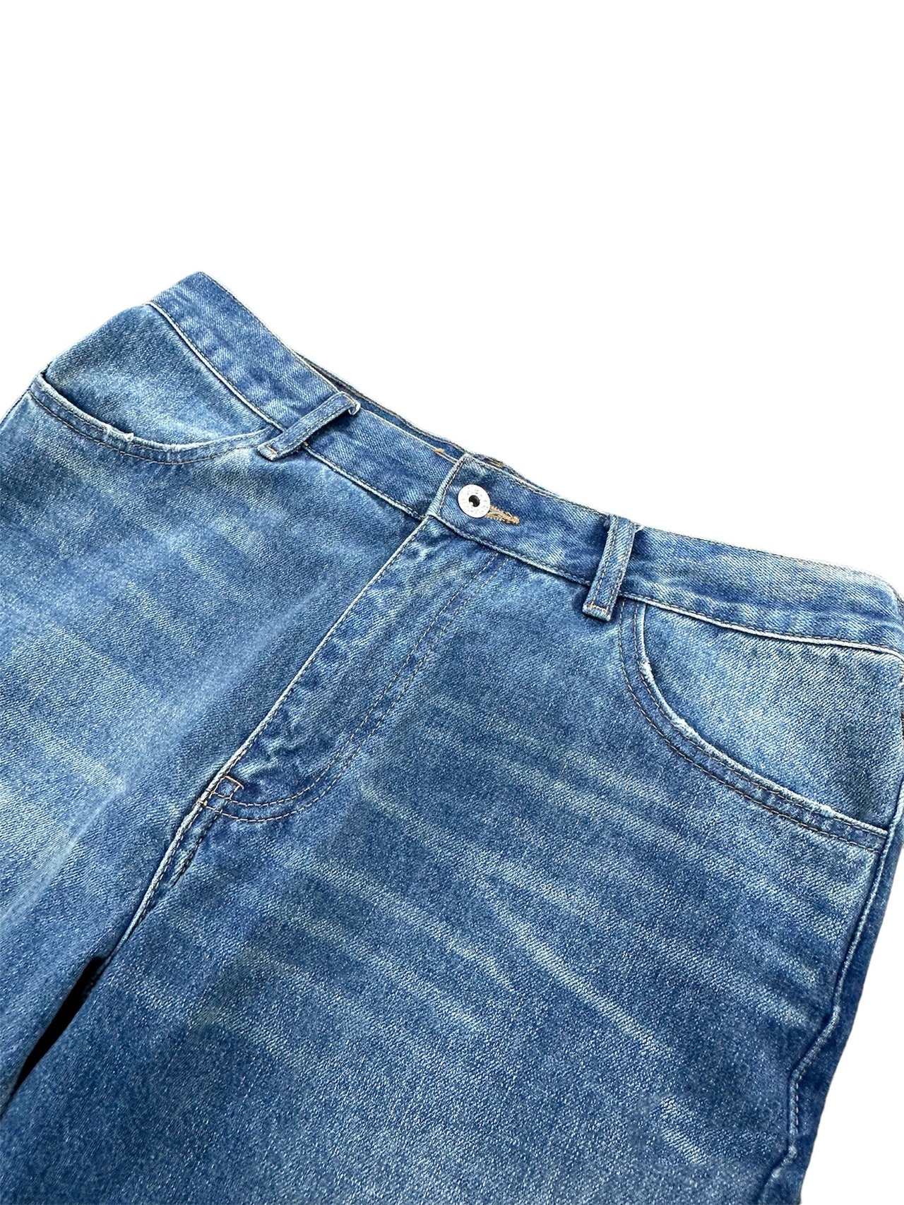 Washed Flare Denim