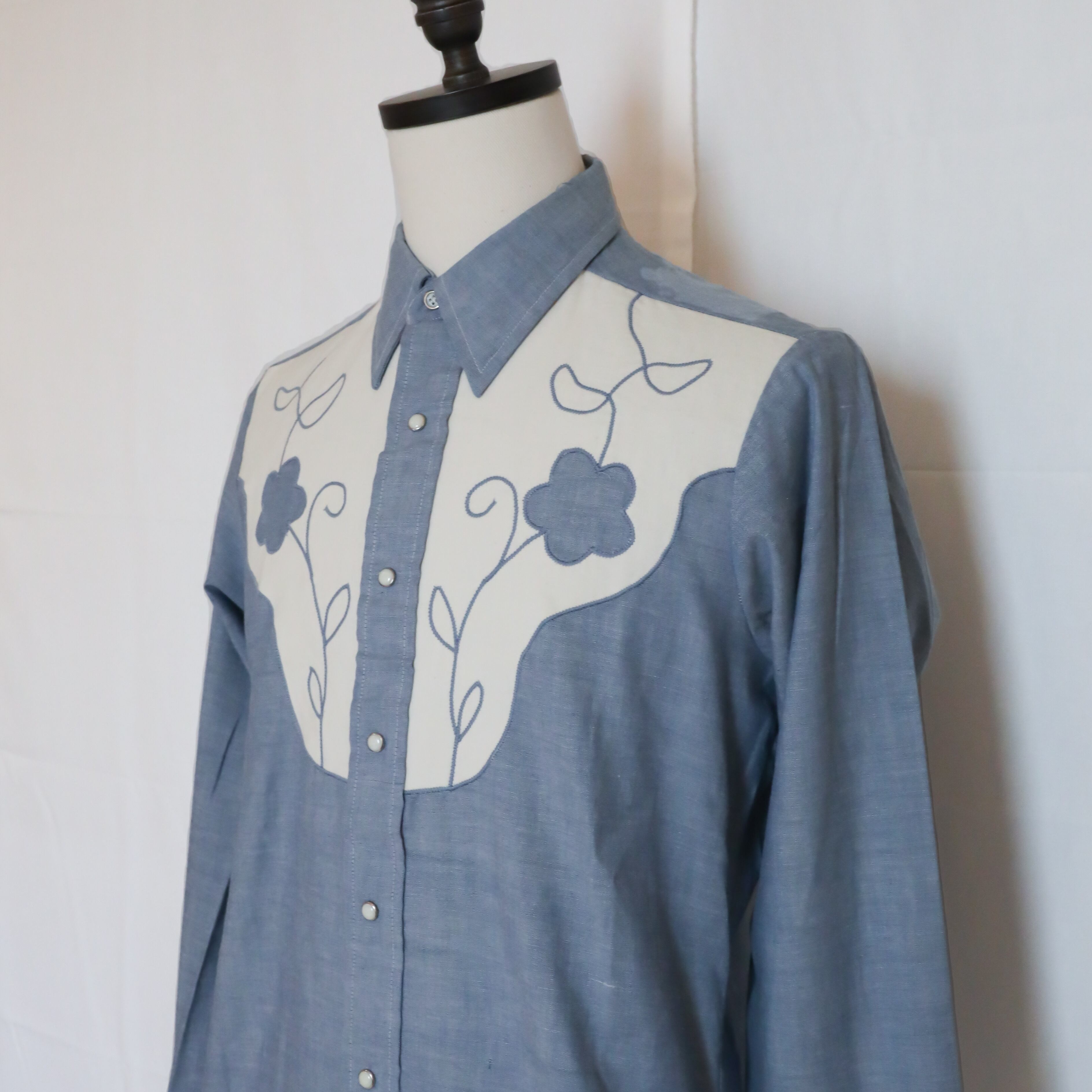 希少　70’s vintage chambray shirt cowboy