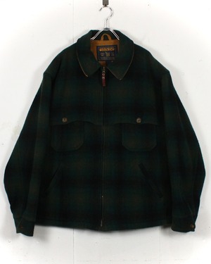 【Caka act2】“WOOLRICH”Shadow Ombre Wool Zip Jacket