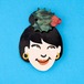 【Coucou Suzette  Ho Ho Holiday collection -Holly hair clip-】