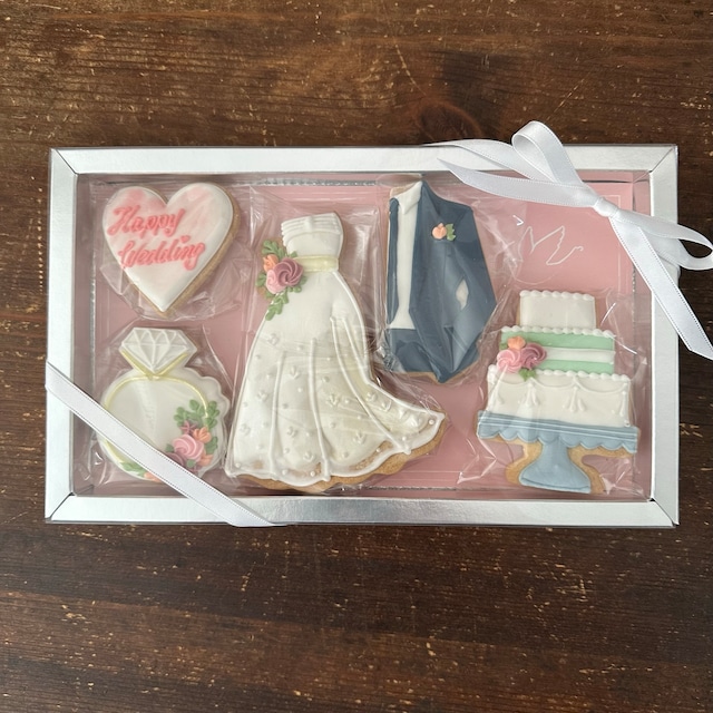 Wedding BOX 【名入れオプション有】アイシングクッキー