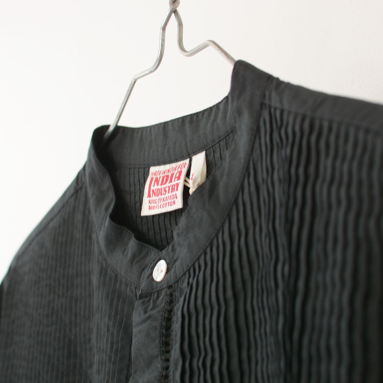 INDIA INDUSTRY [インディアインダストリー] Baran PIN TUCK SHIRT [ND