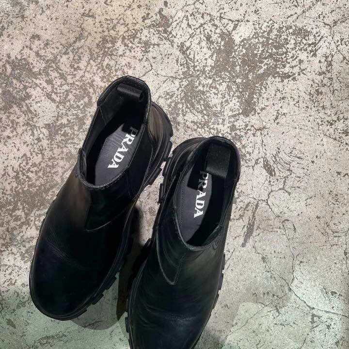 PRADA プラダ サイドゴアブーツ レザー ベトナム製 SIZE7 約27cm