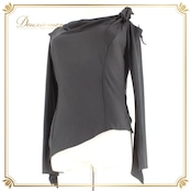 社交ダンス 衣装 スタンダード トップス レッスンウェア レディース PASTIME パスタイム 練習着 ブラック系 長袖 黒 無地 シンプル 上品 フィット感 伸縮性 軽量 シンプルデザイン 洗練された アーバンブラック トップス レディース Mサイズ 普段着 ダンスレッスン 練習用 カジュアルコーデ オールシーズン