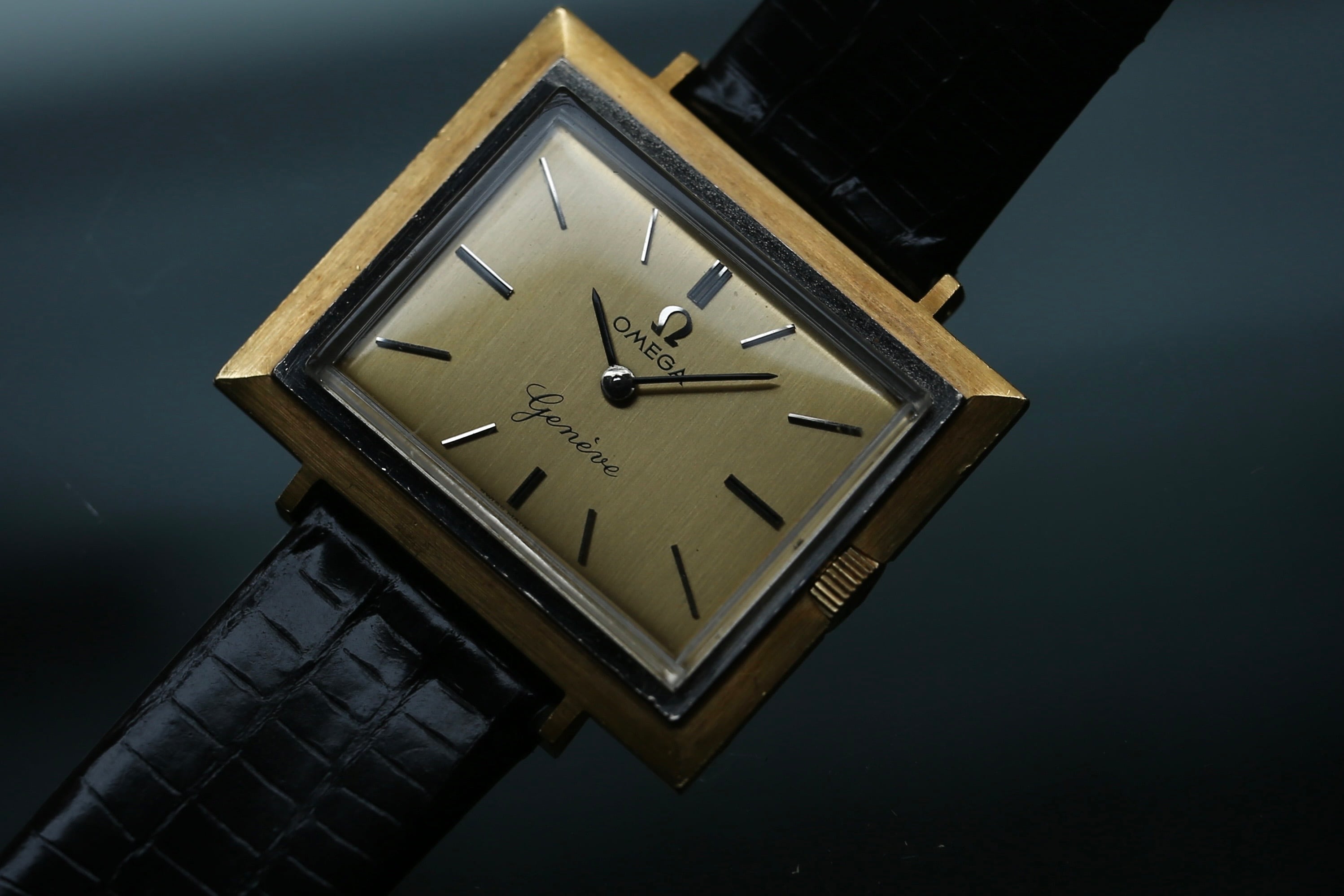 OMEGA】 1965年製 オメガ 『ジュネーブ 』変則レクタンギュラー 特殊
