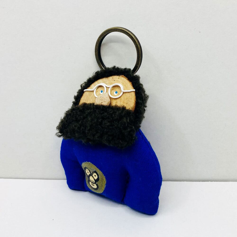 おじさんキーホルダー（青レスラー） / キーホルダー / NADO.