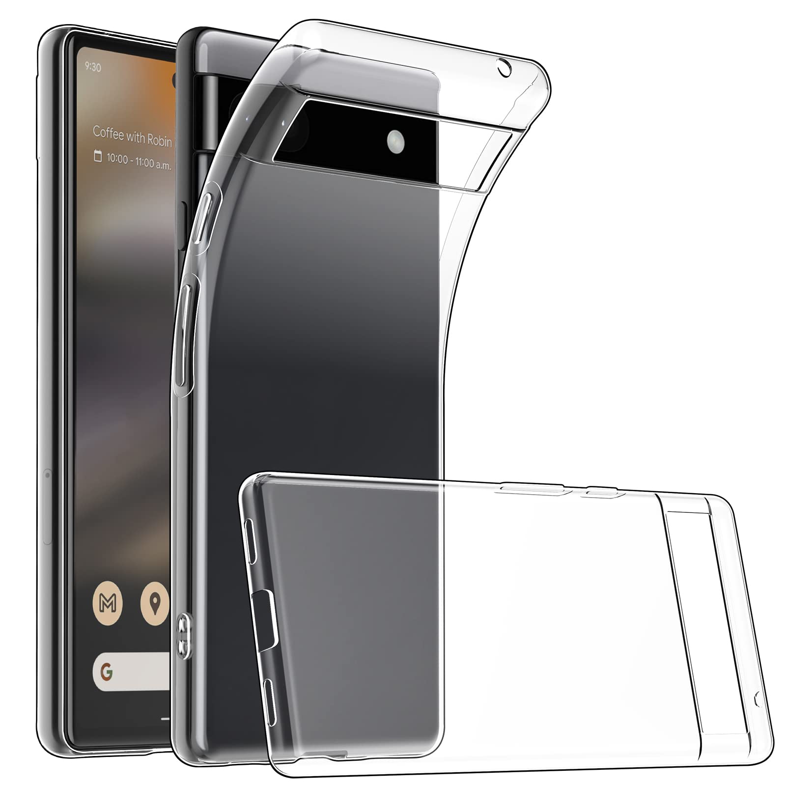 【特価処分】Google Pixel 6a ケース クリア 透明 シリコン グーグル ピクセル6a カバー 耐衝撃 TPU クリアケース ソフト 保護カバー スリム 薄型 指紋防止 防水 防塵 傷防止