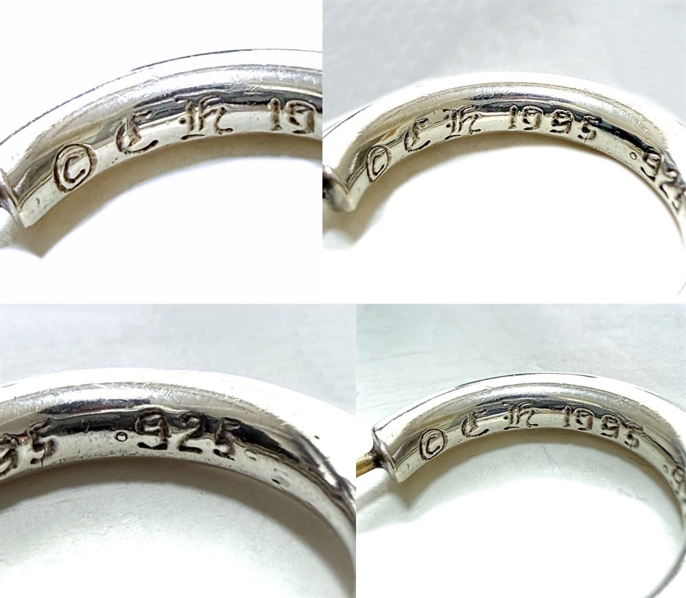 CHROME HEARTS クロムハーツ HOOP PLAIN プレーン フープ ピアス 925