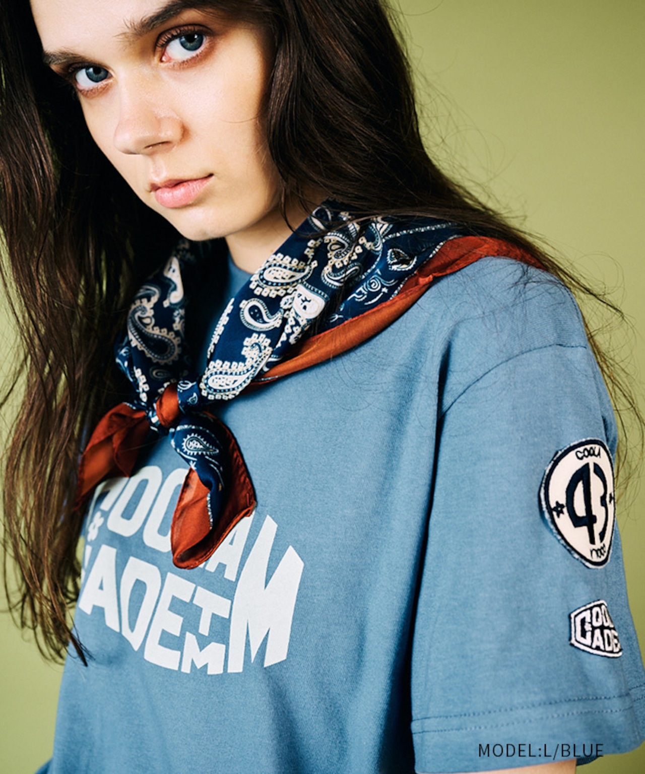 【先行販売】CL TMプリントベーシックTシャツ (L/BLUE) CQ-49001